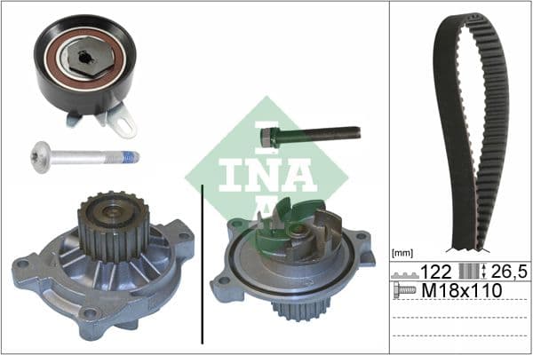Set pompa apa + curea dintata Schaeffler INA 530 0175 31