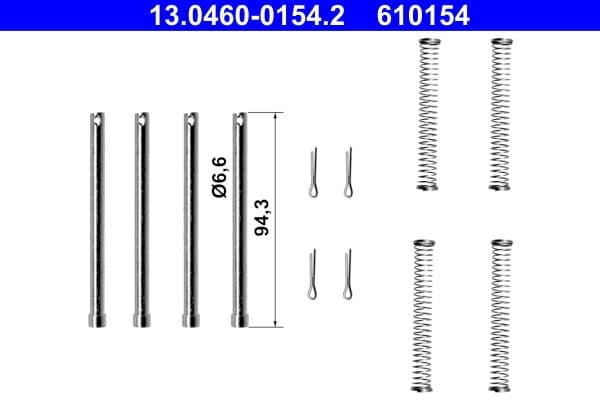 Set accesorii, placute frana ATE 13.0460-0154.2