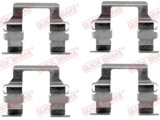 Set accesorii, placute frana QUICK BRAKE 109-1164