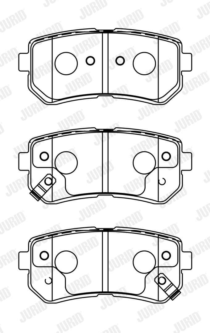set placute frana,frana disc JURID 572604J