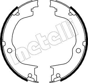 Set saboti frana, frana de mana METELLI 53-0317