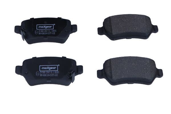 set placute frana,frana disc MAXGEAR 19-3668