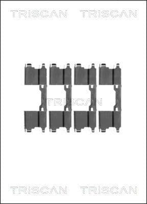 Set accesorii, placute frana TRISCAN 8105 101599