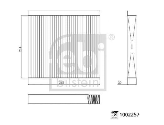 Filtru, aer habitaclu FEBI BILSTEIN 1002257