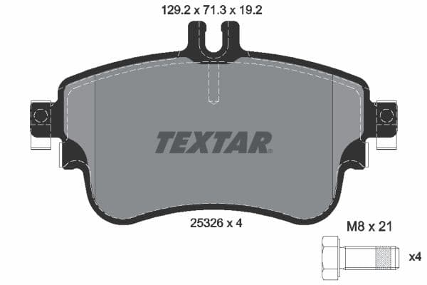 set placute frana,frana disc TEXTAR Q+ 2532601