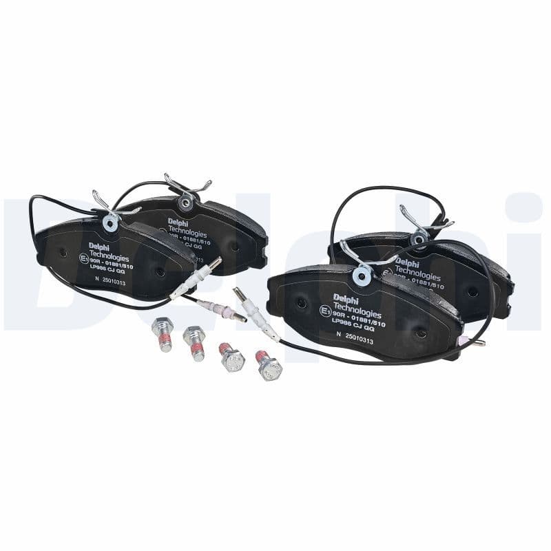 set placute frana,frana disc DELPHI LP986