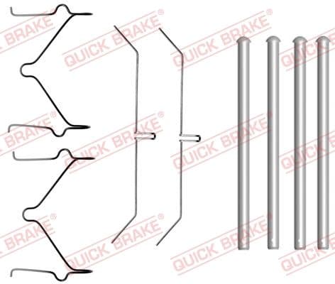 Set accesorii, placute frana QUICK BRAKE 109-1701