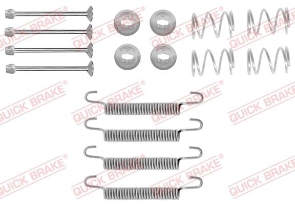 set accesorii, saboti frana parcare QUICK BRAKE 105-0711