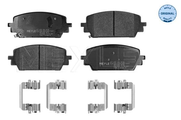 set placute frana,frana disc MEYLE 025 264 6518