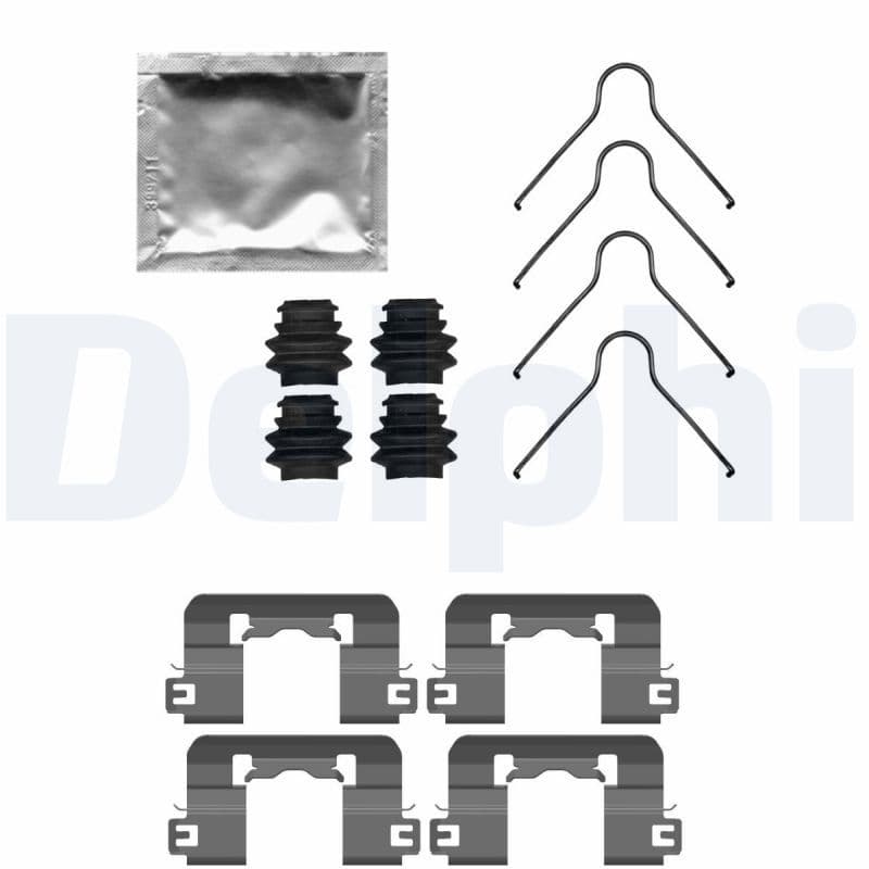 Set accesorii, placute frana DELPHI LX0741