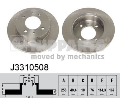 Disc frana NIPPARTS J3310508