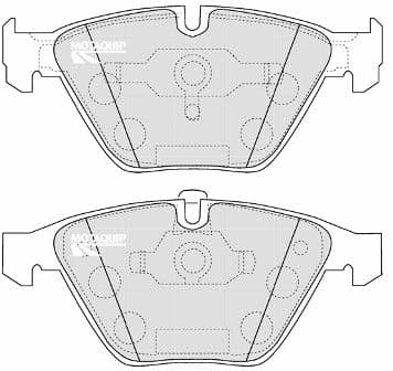 set placute frana,frana disc MOTAQUIP LVXL1168