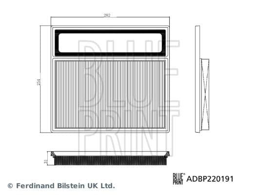 Filtru aer BLUE PRINT ADBP220191