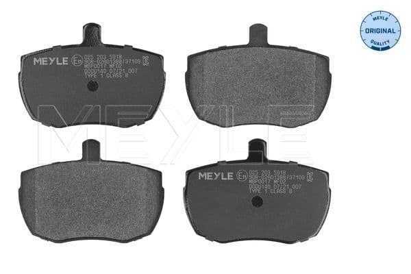 set placute frana,frana disc MEYLE -ORIGINAL: True to OE. 025 203 5918