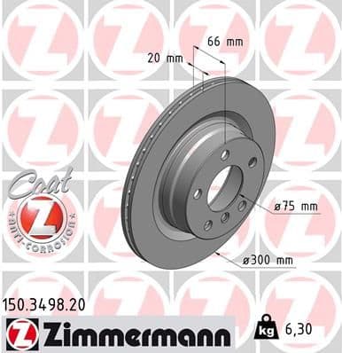 Disc frana ZIMMERMANN COAT Z 150.3498.20
