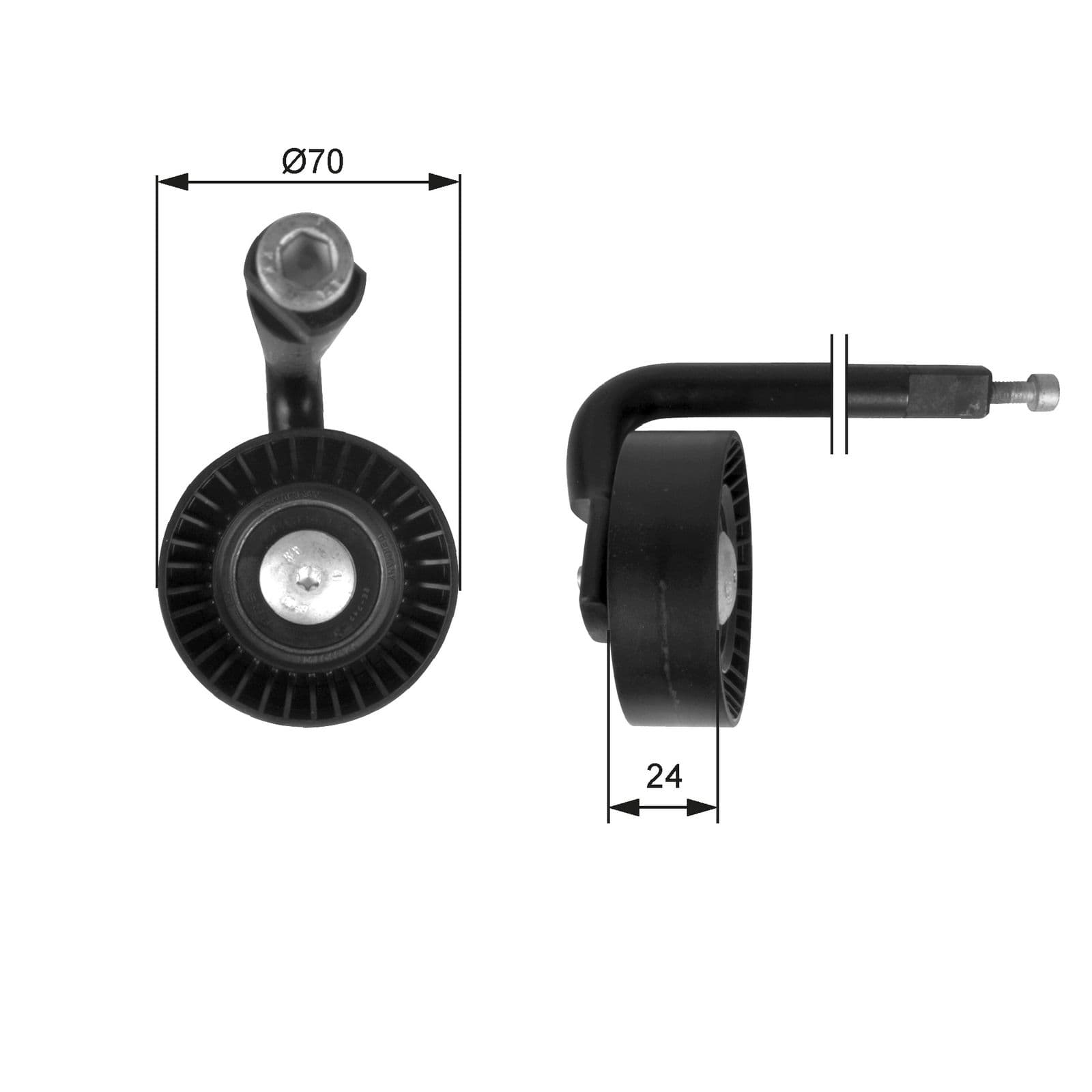 rola intinzator,curea transmisie GATES DriveAlign™ T39020