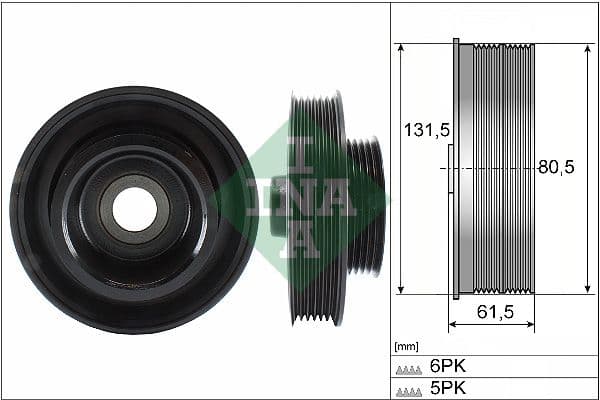 Fulie curea, arbore cotit Schaeffler INA 544 0141 10