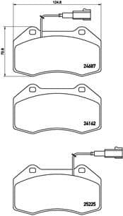 set placute frana,frana disc BREMBO PRIME LINE P 23 139