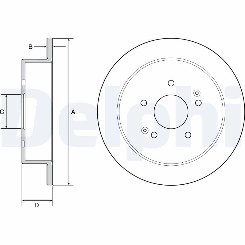 Disc frana DELPHI BG4940C