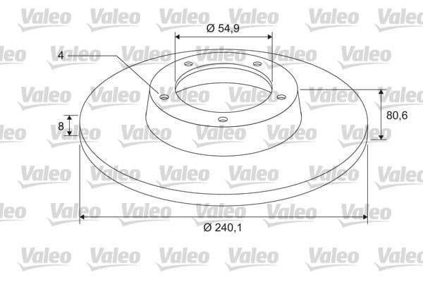 Disc frana VALEO 675403