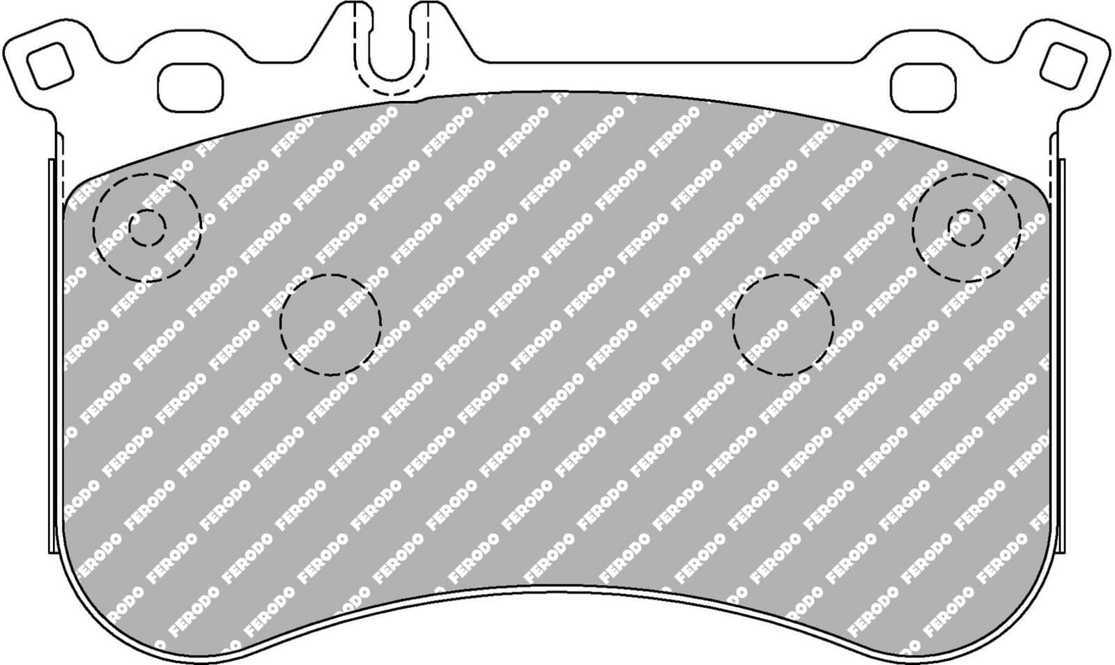 set placute frana,frana disc FERODO FCP4806H