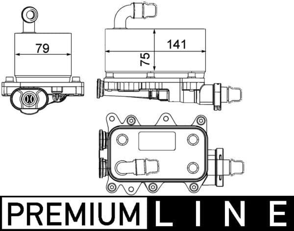 Radiator racire ulei, cutie de viteze automata MAHLE BEHR *** PREMIUM LINE *** CLC 19 000P