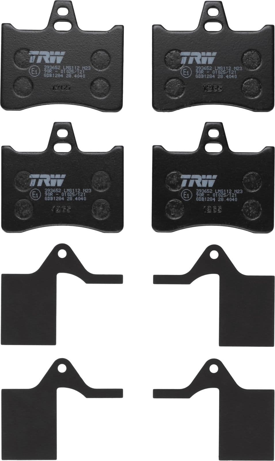 set placute frana,frana disc TRW GDB1284