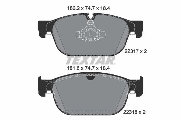 set placute frana,frana disc TEXTAR Q+ 2231701