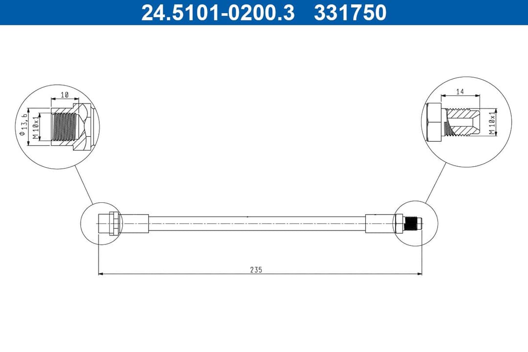 Furtun frana ATE 24.5101-0200.3