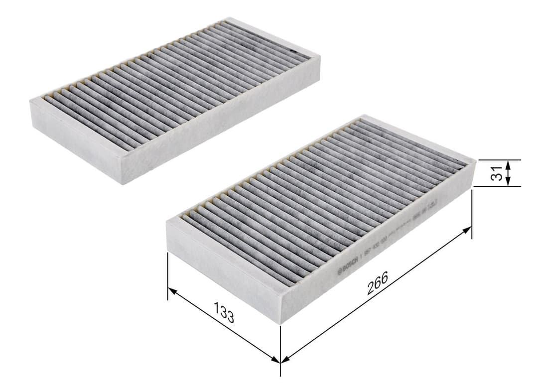 Filtru, aer habitaclu BOSCH 1 987 432 500