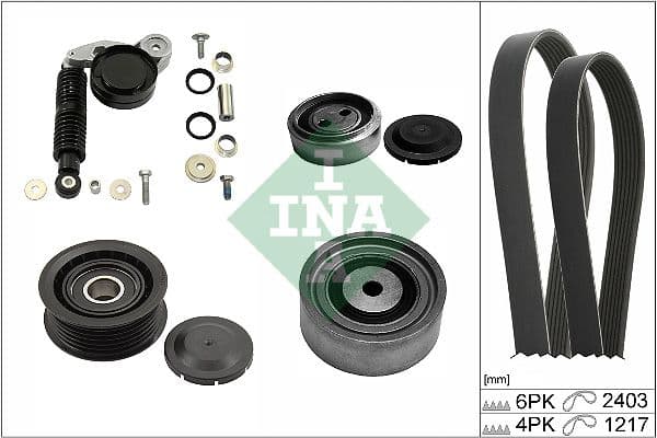 Set curea transmisie cu caneluri Schaeffler INA 529 0424 10