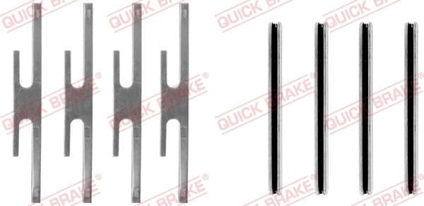 Set accesorii, placute frana QUICK BRAKE 109-0975
