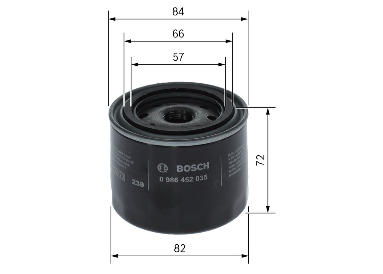 Filtru ulei BOSCH 0 986 452 035
