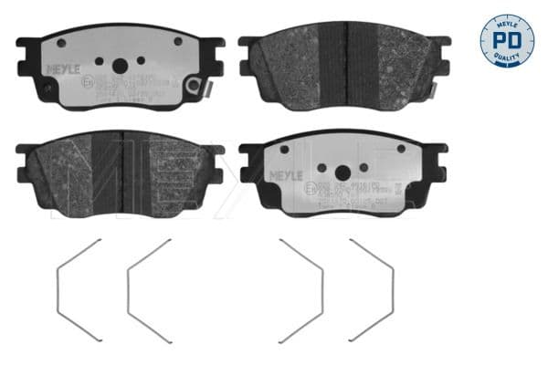set placute frana,frana disc MEYLE 025 242 4616/PD