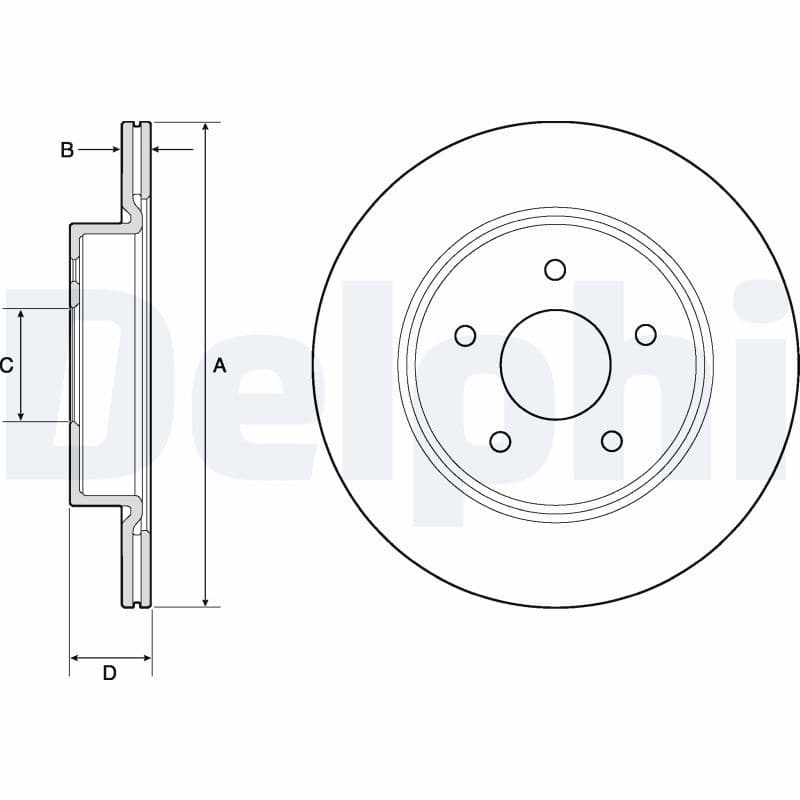 Disc frana DELPHI BG4779C