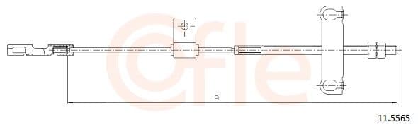 Cablu, frana de parcare COFLE 11.5565