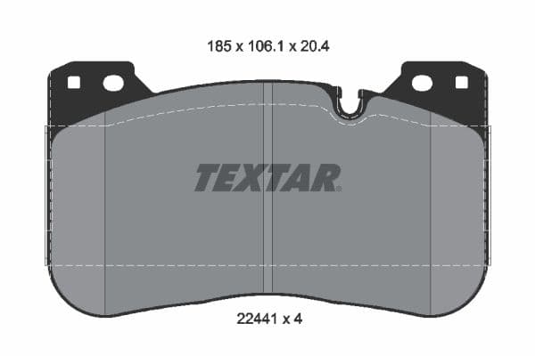 set placute frana,frana disc TEXTAR Q+ 2244101