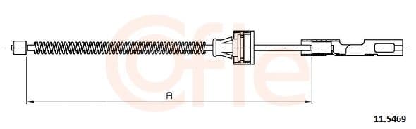 Cablu, frana de parcare COFLE 11.5469