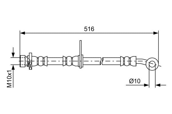 Furtun frana BOSCH 1 987 481 730