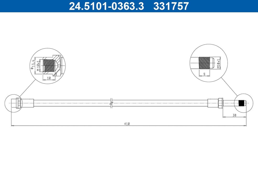 Furtun frana ATE 24.5101-0363.3