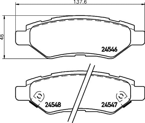 set placute frana,frana disc BREMBO PRIME LINE P 09 014