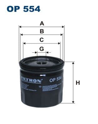 Filtru ulei FILTRON OP 554