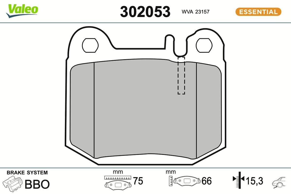 set placute frana,frana disc VALEO 302053