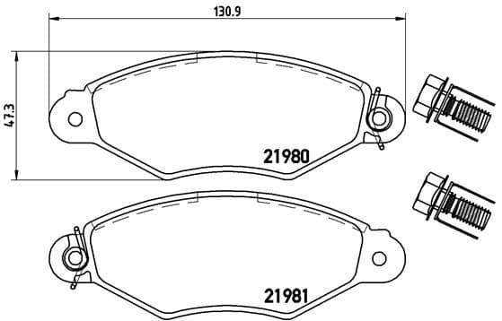 set placute frana,frana disc BREMBO PRIME LINE P 61 098