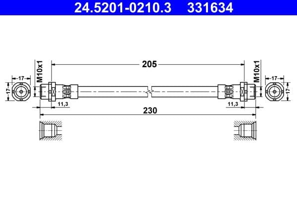 Furtun frana ATE 24.5201-0210.3