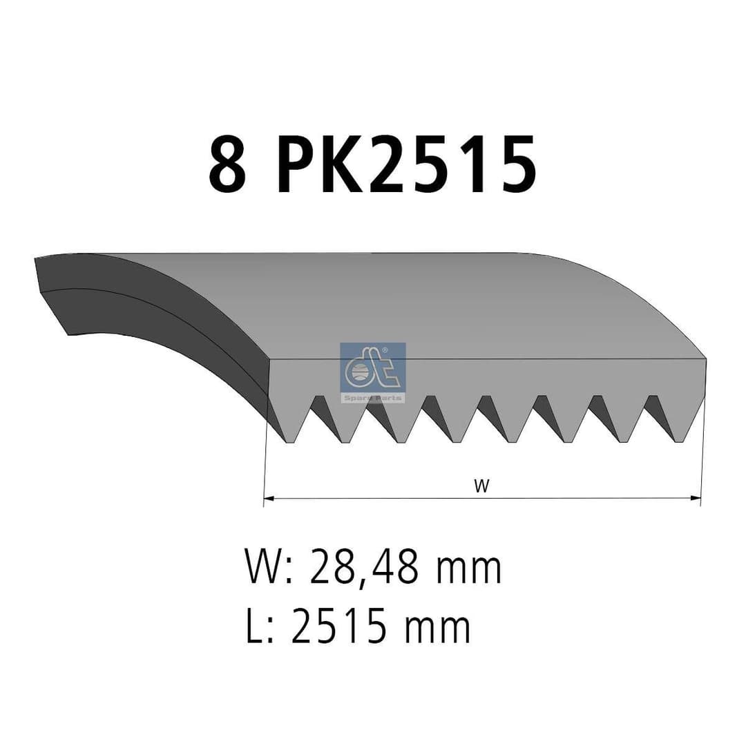 Curea transmisie cu caneluri DT Spare Parts 4.80739