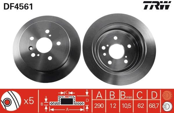 Disc frana QWP WBD629