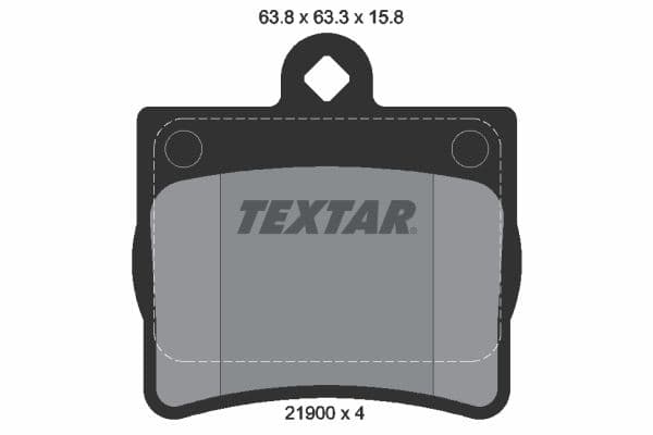 set placute frana,frana disc TEXTAR 2190003