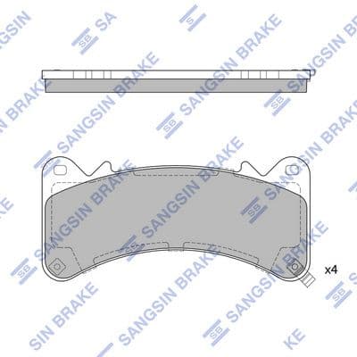 set placute frana,frana disc HI-Q SP4115