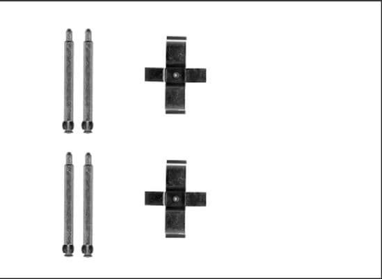 Set accesorii, placute frana TEXTAR 82540800